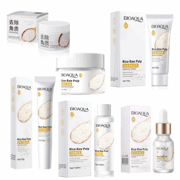 KIT FACIAL ARROZ BIOAQUA 6 PRODUCTOS