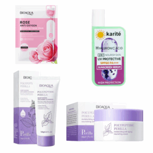 KIT FACIAL POLIPÉPTIDOS DE PERILLA ASIÁTICA BIOAQUA 4 PRODUCTOS