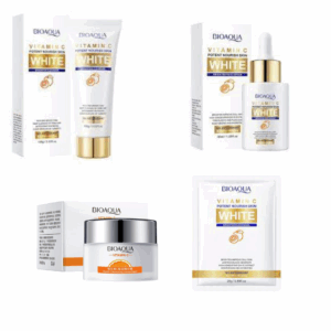 KIT FACIAL WHITE VITAMINA C BIOAQUA 4 PRODUCTOS