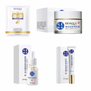 KIT FACIAL BLANQUEADOR BIOAQUA 4 PRODUCTOS