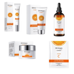 KIT FACIAL VITAMINA C BIOAQUA 5 PRODUCTOS