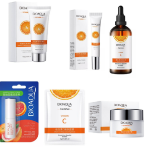 KIT FACIAL VITAMINA C BIOAQUA 6 PRODUCTOS
