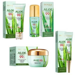 KIT FACIAL ALOE VERA BIOAQUA 4 PRODUCTOS