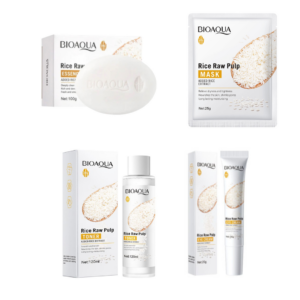 KIT FACIAL ARROZ BIOAQUA 4 PRODUCTOS