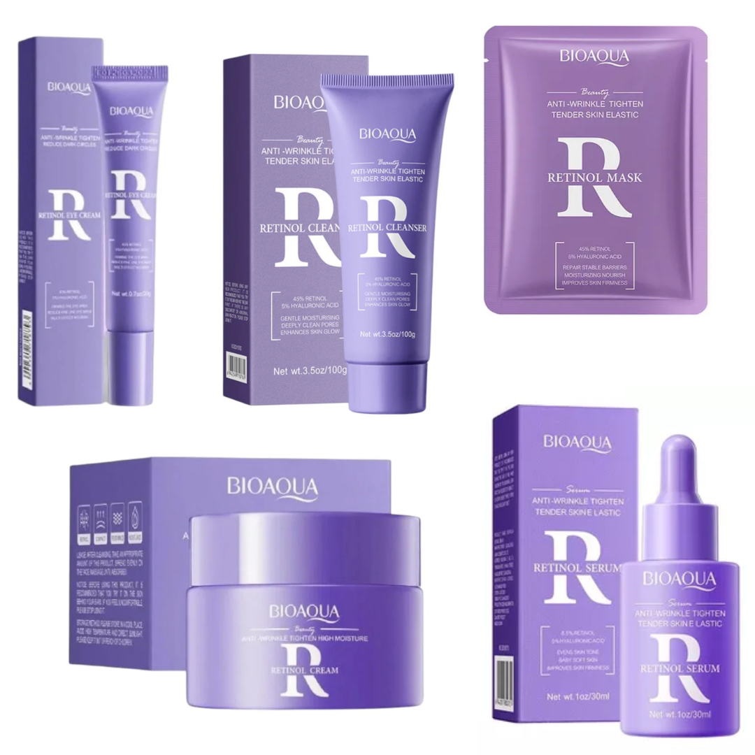 KIT FACIAL RETINOL BIOAQUA 5 PRODUCTOS