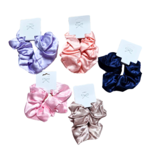 SCRUNCHIES DE SATÍN PARA EL CABELLO