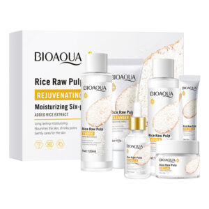 KIT FACIAL LUJO ARROZ BIOAQUA 6 PRODUCTOS