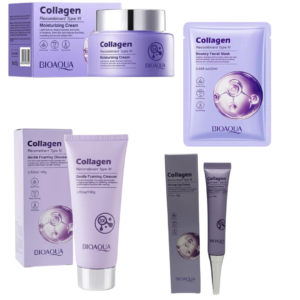KIT FACIAL COLÁGENO BIOAQUA 4 PRODUCTOS