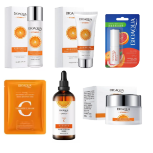 KIT FACIAL VITAMINA C BIOAQUA 6 PRODUCTOS