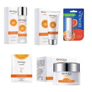 KIT FACIAL VITAMINA C BIOAQUA 5 PRODUCTOS