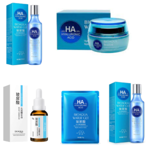 KIT FACIAL ÁCIDO HIALURONICO BIOAQUA 5 PRODUCTOS